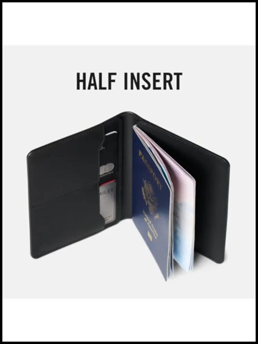 Full Grain Leather Passport Holder RFID Travel Wallet